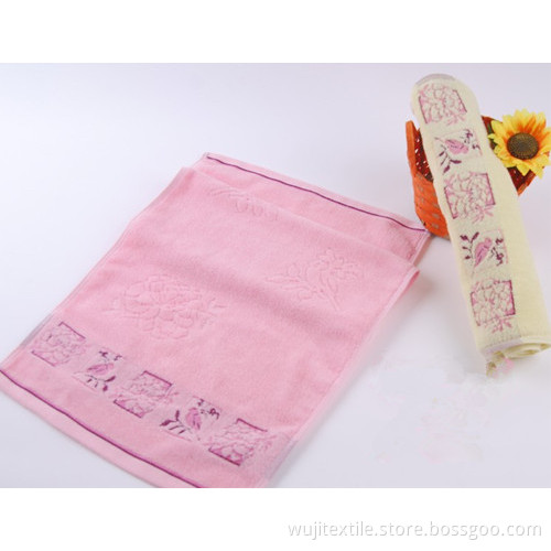 SGS Absorbent 100% Cotton Terry Face Towel with Printing (WJ-F1019)